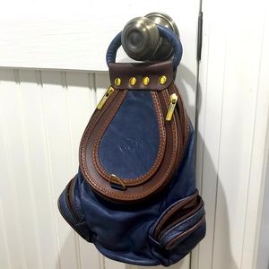 Small Vintage Italian Leather Bag